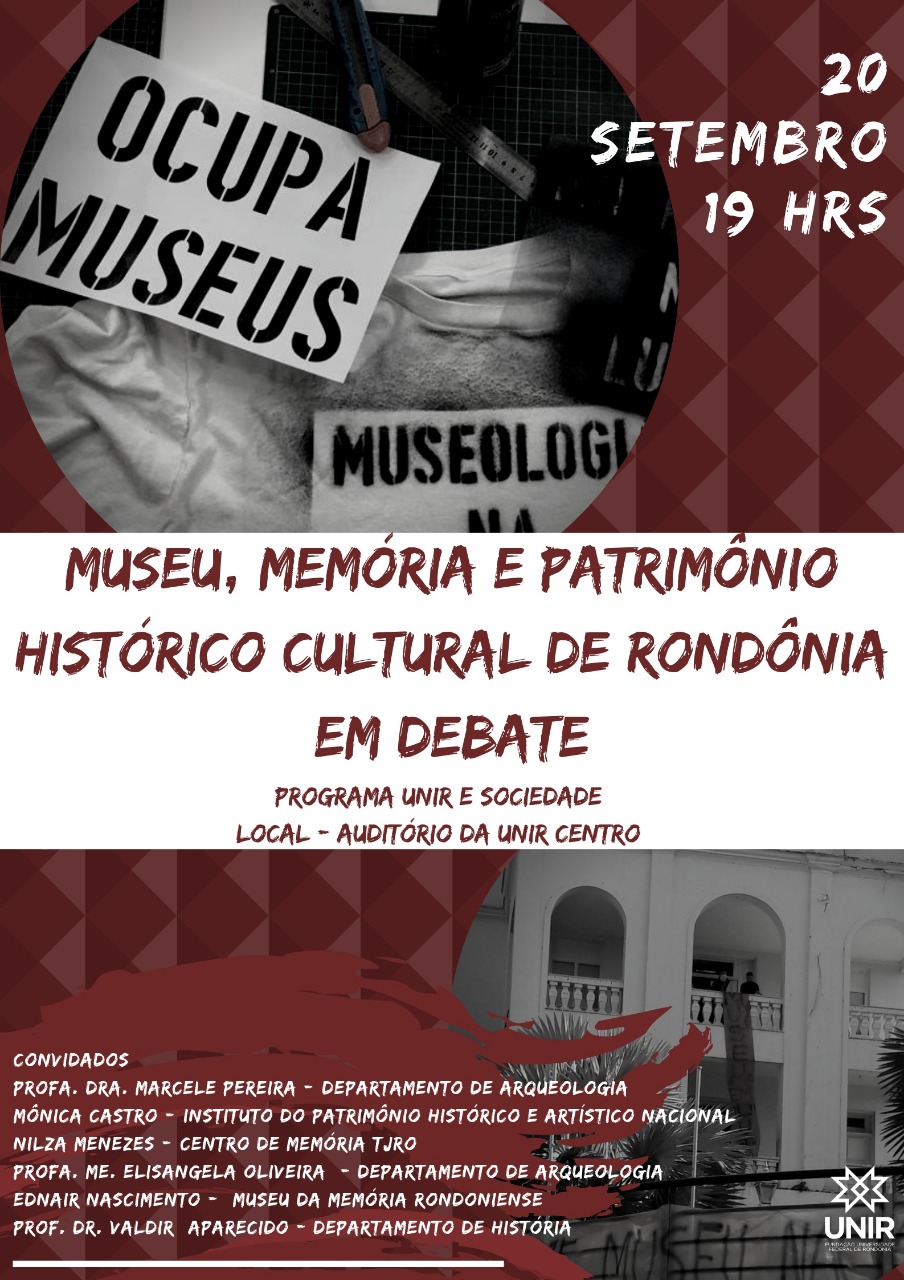 Museu, Memoria e Patrimonio Historico Cultural em debate (set. 2018)